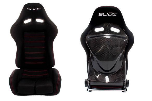 SLIDE Спортивне сидіння ковш  X3 carbon Чорний M