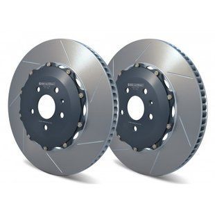 GiroDisc 10-13 Audi TT RS (8J) Zinc Plated Slotted Front Rotors