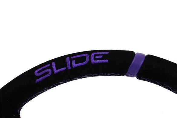 SLIDE Steering wheel 350mm offset 90mm Suede NeoChrome, 350 мм, 90 мм, Замша
