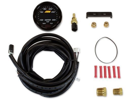 AEM X-Series 300F/150C Water/Trans/Oil Temp Gauge, Black