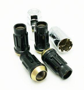 Muteki SR45R Lock Set 12x1.25 - Чорний (4шт)