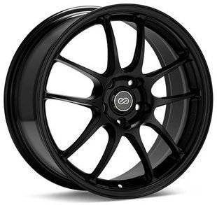 Enkei PF01 R18x10.5 5x114.3 15mm Offset 75mm Bore Black Wheel