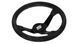 SLIDE Steering wheel 350mm offset 90mm Suede Black, 350 мм, 90 мм, Замша