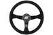 SLIDE Steering wheel 350mm offset 90mm Suede Black, 350 мм, 90 мм, Замша