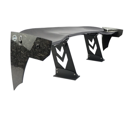 NRG Chopped Carbon Fiber Spoiler - Universal 59" total length 11"wide.