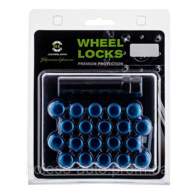 Starleks Wheel Lock М12х1,25х35 Blue Crome Set 20pc