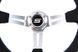 Steering wheel SLIDE 350mm offset 90mm Leather Blue, 350 мм, 90 мм, Leather