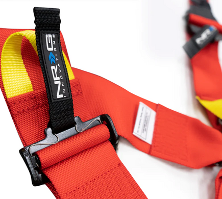 NRG Ремінь Безпеки FIA HARNESS 6PT CAMLOCK RED HANS