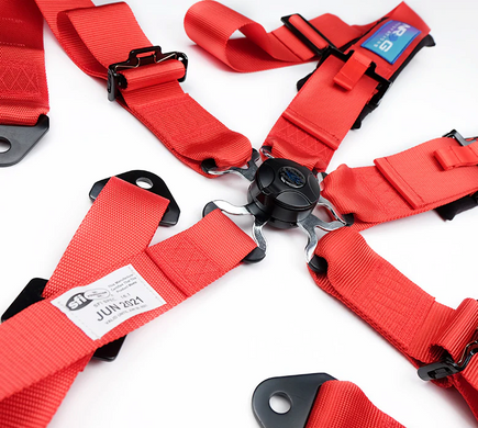 NRG Ремінь Безпеки 5PT 3in. Seat Belt Harness / Cam Lock - Red
