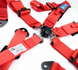 NRG Ремінь Безпеки 5PT 3in. Seat Belt Harness / Cam Lock - Red