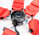 NRG Ремінь Безпеки 5PT 3in. Seat Belt Harness / Cam Lock - Red