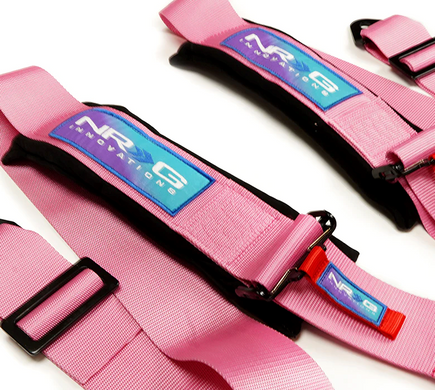 NRG Ремінь Безпеки 5PT 3in. Seat Belt Harness / Cam Lock - Pink