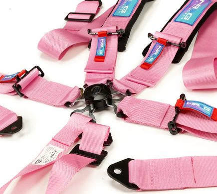 NRG Ремінь Безпеки 5PT 3in. Seat Belt Harness / Cam Lock - Pink