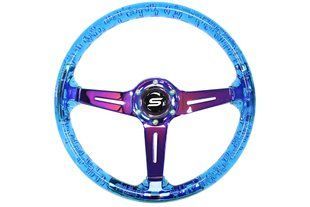 SLIDE Steering wheel 350mm offset 70mm NeoChrome Acrylic Blue, 350 мм, 70 mm, Acrylic