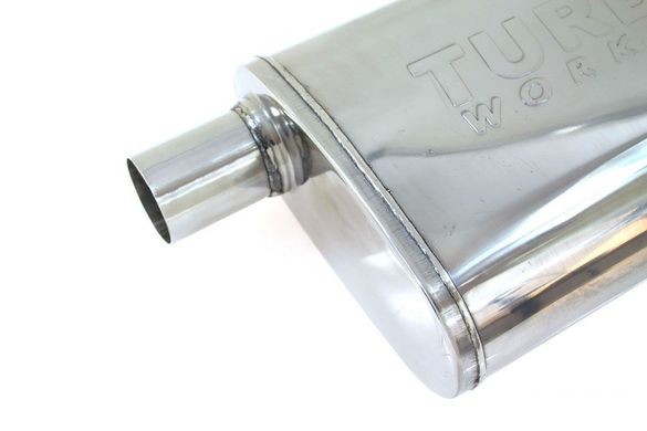 TurboWorks вихлопна банка LT Offset 2,5" Offset 2,5" 63 мм.