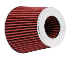 K&N универсальный воздушный фильтр 3 в 1 - 3" / 3,5" / 4" - 76мм / 89мм / 100мм красный
