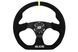 SLIDE Steering wheel 350mm offset 25mm Suede Yellow, 350 мм, 25 mm, Замша