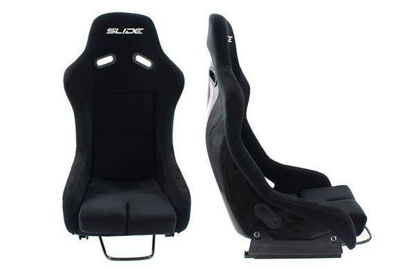 SLIDE Racing seat  R1 material Black L