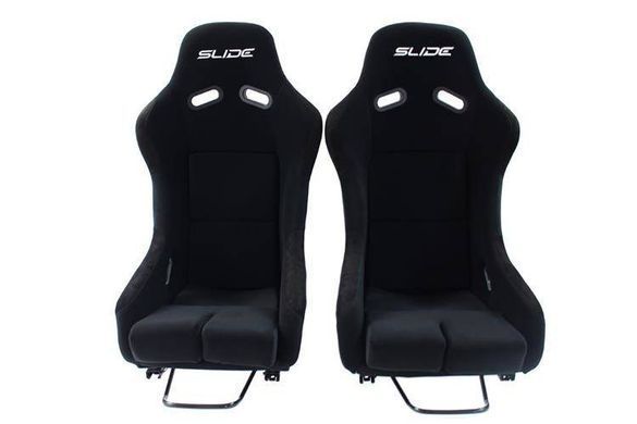 SLIDE Racing seat  R1 material Black L