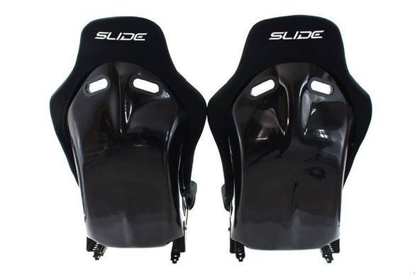 SLIDE Racing seat  R1 material Black L